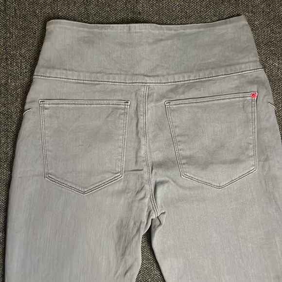 Spanx Grey Stretch Jegging Skinny Grey side zipper sz M - Picture 10 of 10